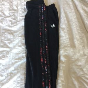 Adidas 3 Stripes Floral Joggers